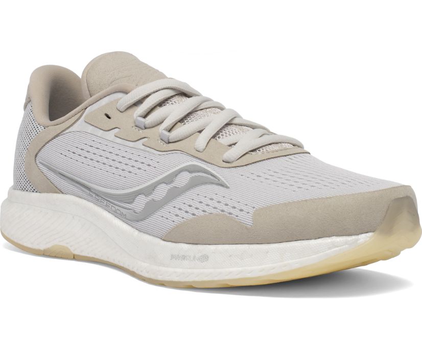 Beige Women's Saucony Freedom 4 Running Shoes | YMZXP3071