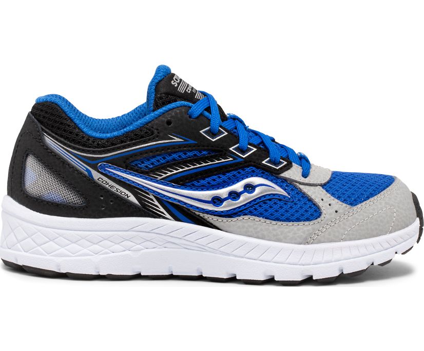 Black / Blue Kids' Saucony Cohesion 14 Lace Sneakers | ALNCP7041