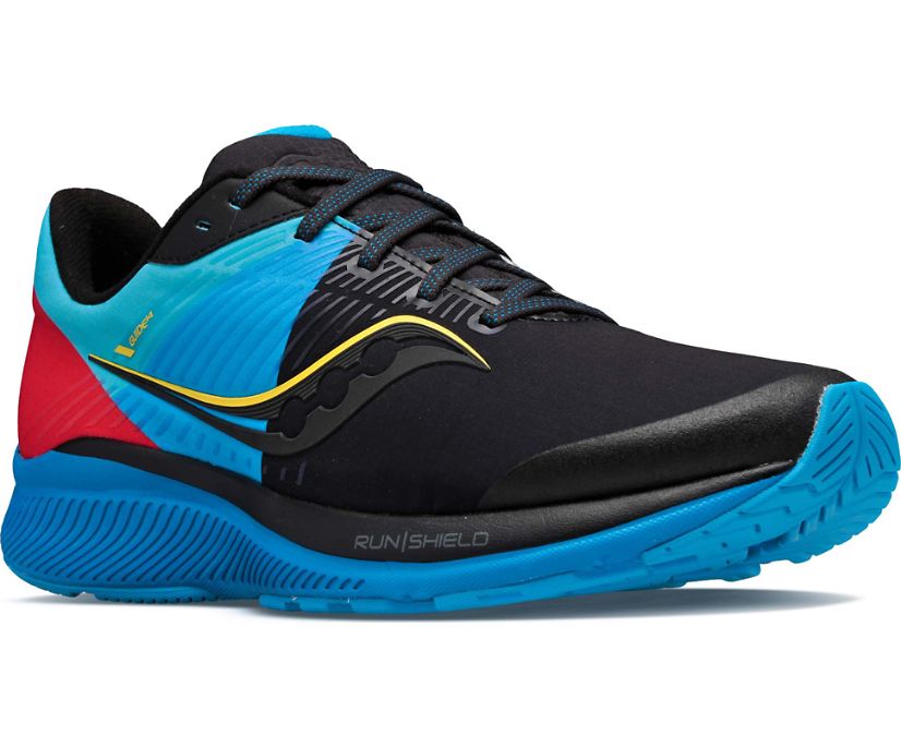 Black / Blue / Red Women's Saucony Guide 14 Runshield Running Shoes | VWYNH4751