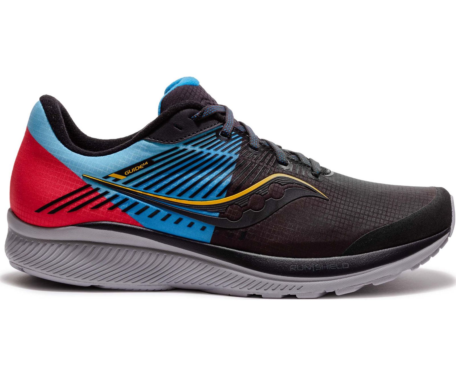 Black / Blue / Red Women\'s Saucony Guide 14 Runshield Running Shoes | VWYNH4751