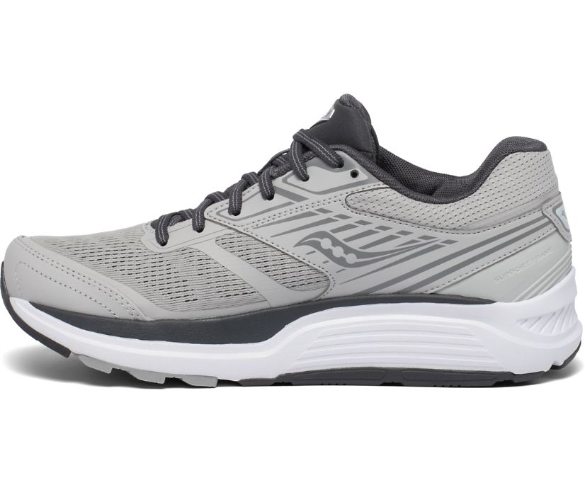 Black / Grey Women's Saucony Echelon 8 Wide Running Shoes | MJPAD5902