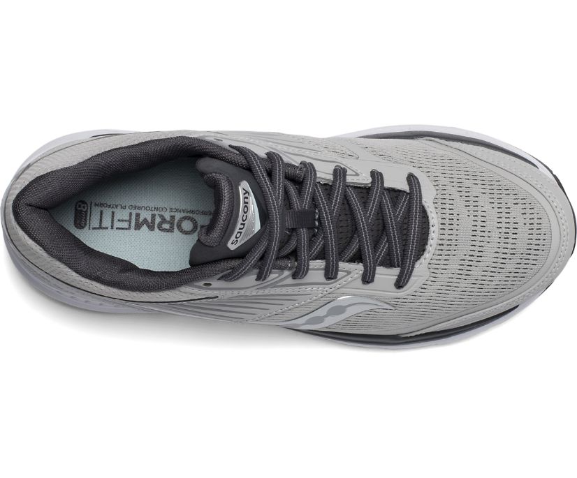 Black / Grey Women's Saucony Echelon 8 Wide Running Shoes | MJPAD5902