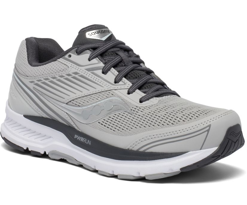 Black / Grey Women's Saucony Echelon 8 Wide Running Shoes | MJPAD5902