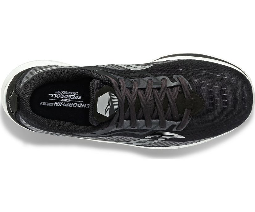 Black / Grey Women's Saucony Endorphin Speed 2 Running Shoes | DPBGQ1653