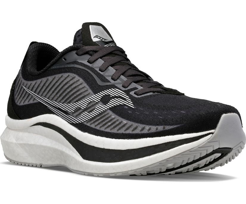 Black / Grey Women's Saucony Endorphin Speed 2 Running Shoes | DPBGQ1653