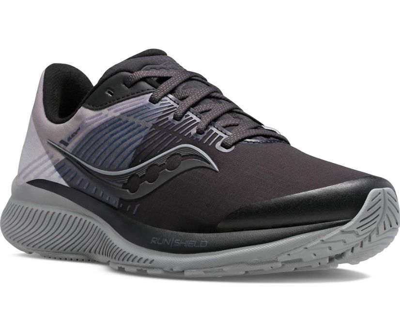 Black / Grey Women's Saucony Guide 14 Runshield Running Shoes | FOZHI9045