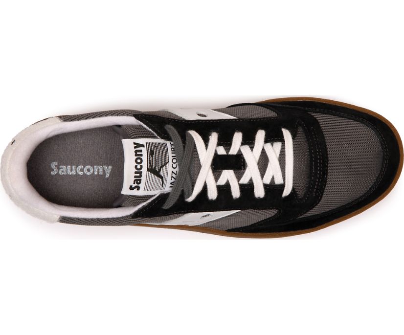 Black / Grey Women's Saucony Jazz Court Originals | JTZBE0956