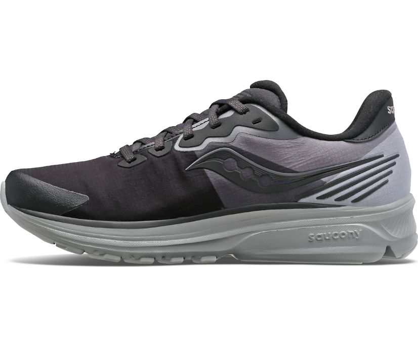 Black / Grey Women's Saucony Ride 14 Runshield Running Shoes | ZWQYS5186