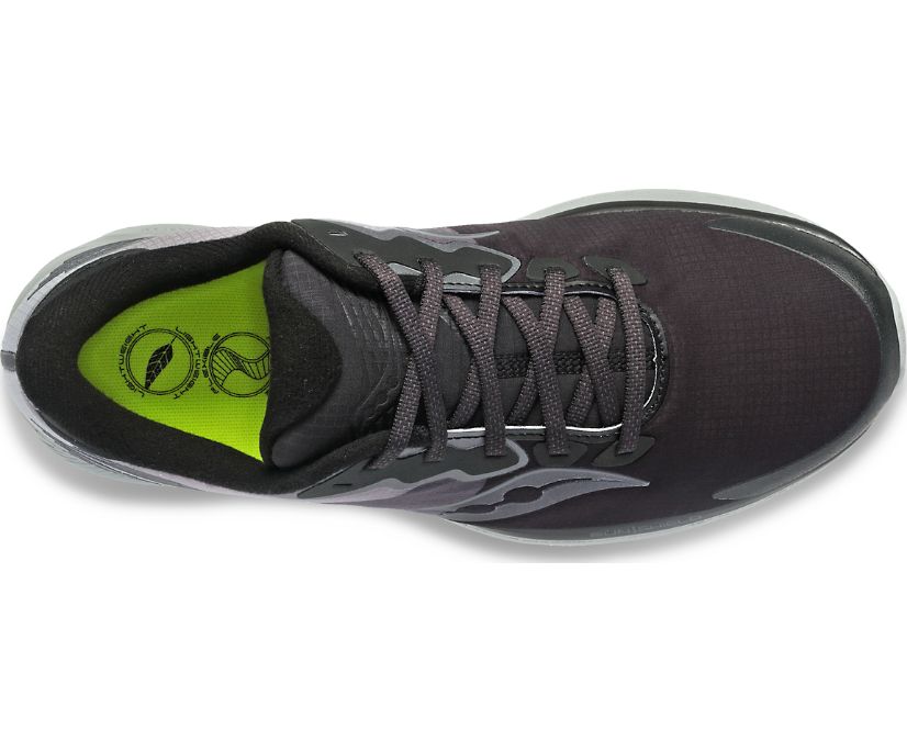 Black / Grey Women's Saucony Ride 14 Runshield Running Shoes | ZWQYS5186