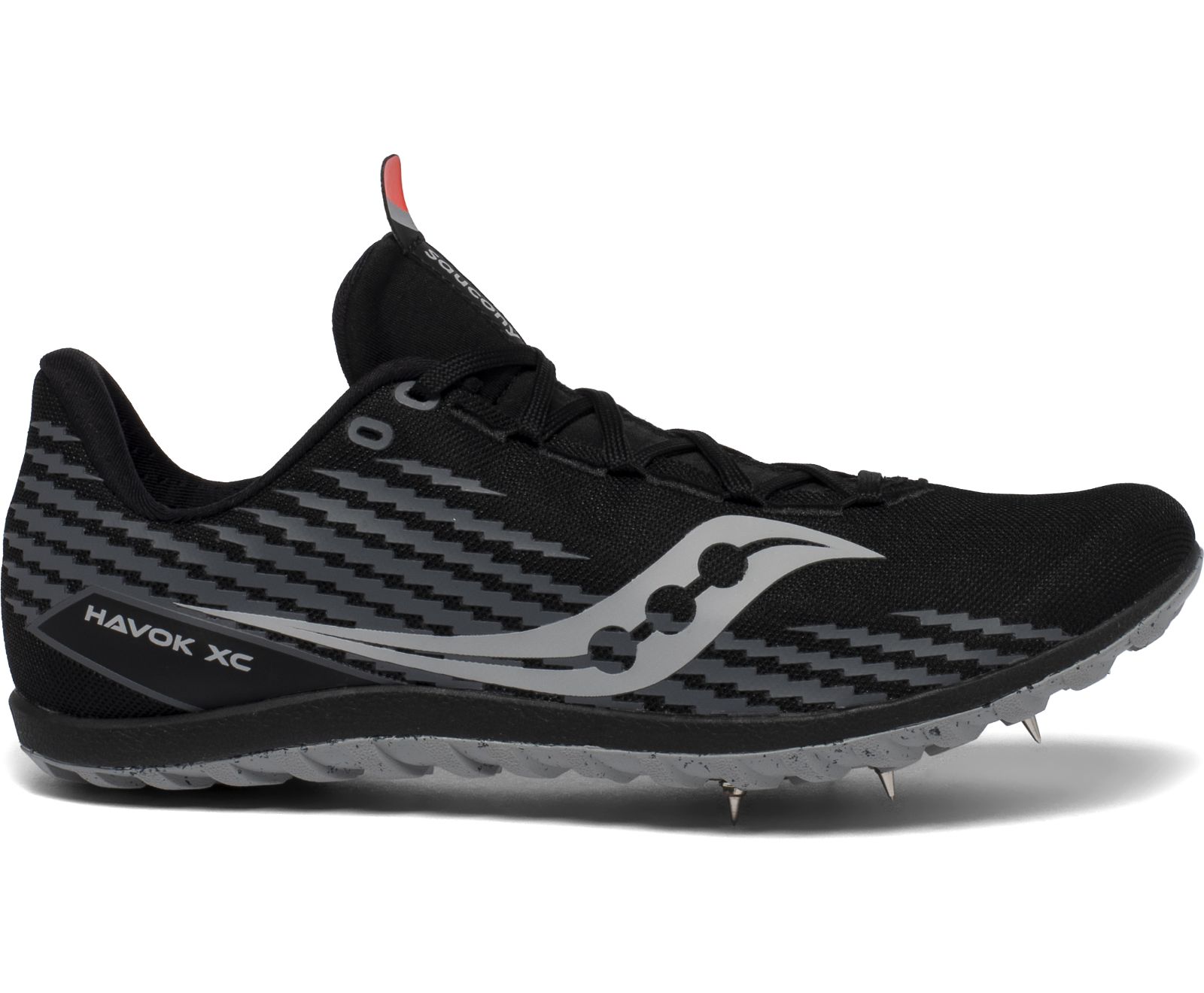 Black Men\'s Saucony Havok Xc 3 Flat Running Shoes | RMLZG2674