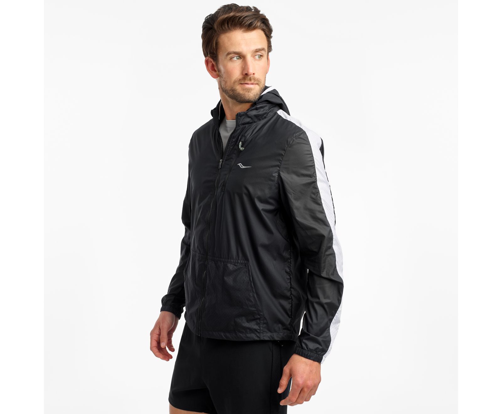 Black Men\'s Saucony Packaway Jackets | CIWTG0915