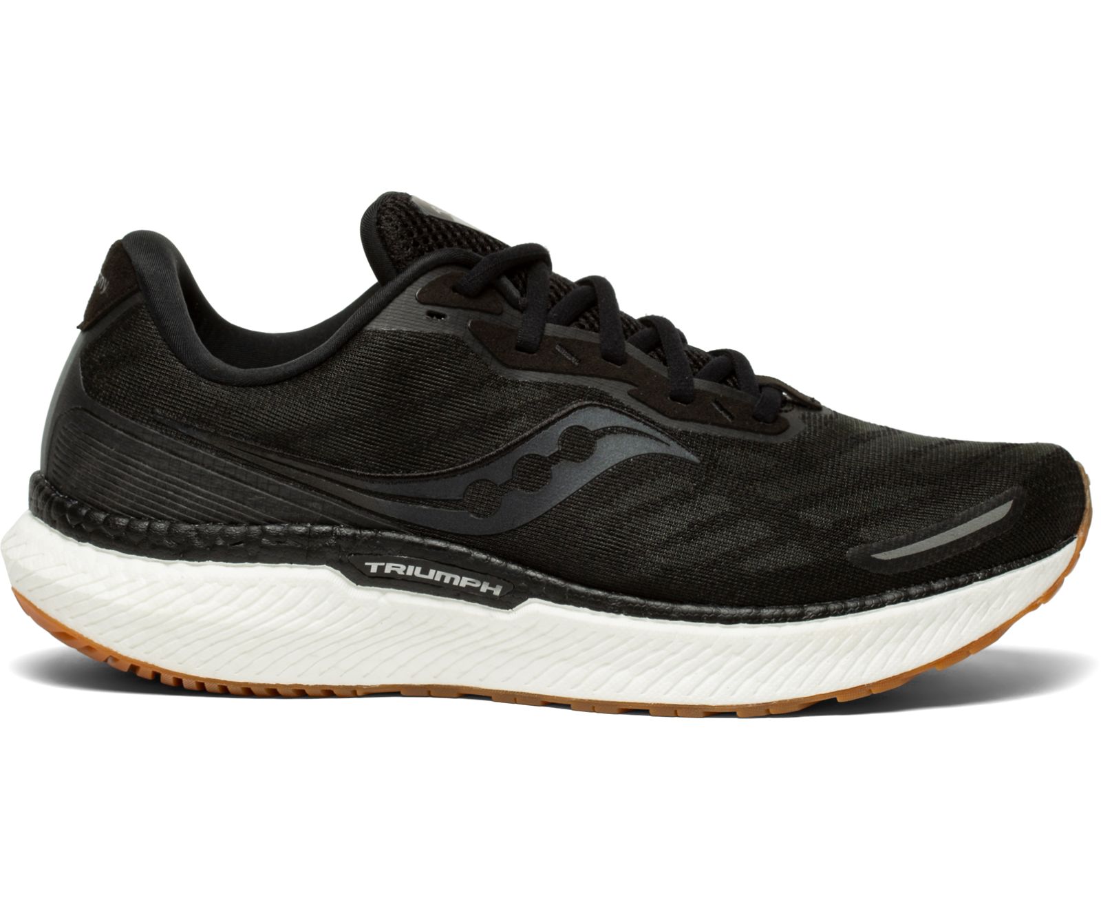 Black Men\'s Saucony Triumph 19 Running Shoes | CESGY0762