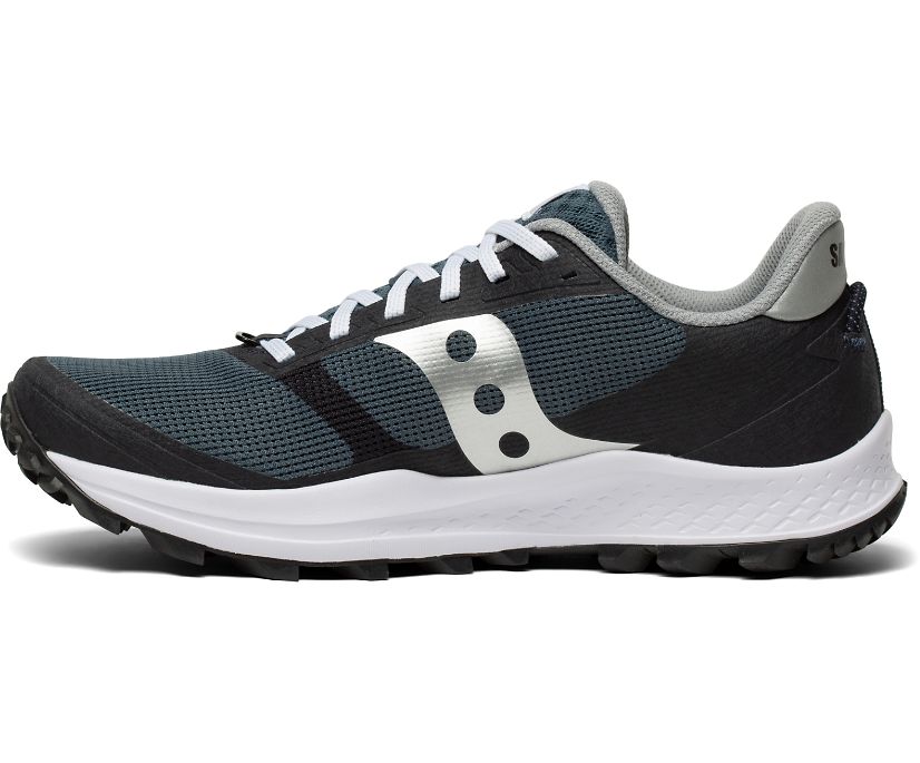 Black / Navy Women's Saucony Peregrine 11 Trail Running Shoes | FDOQR0263