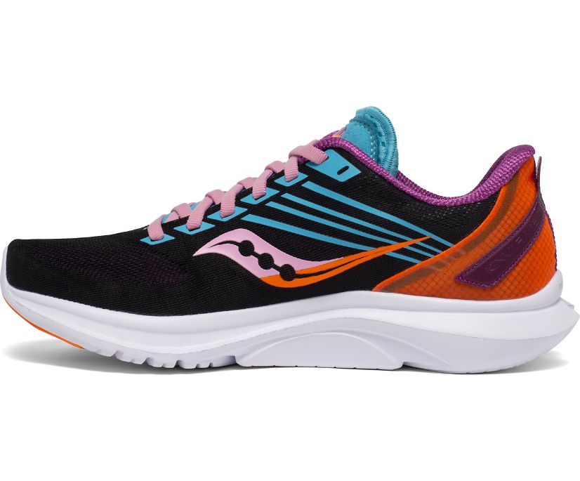 Black / Purple / Orange Women's Saucony Kinvara 12 Running Shoes | JBSIK3594