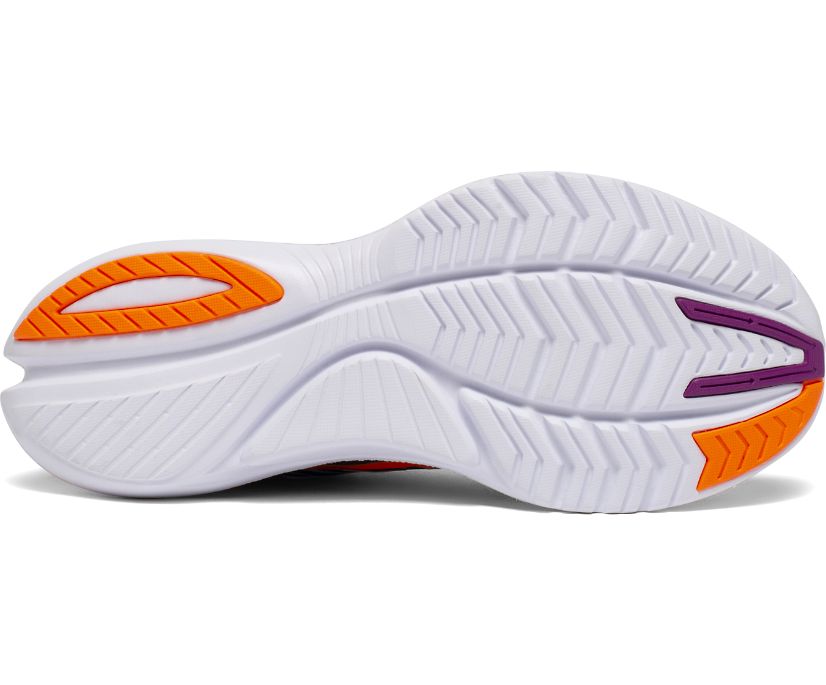 Black / Purple / Orange Women's Saucony Kinvara 12 Running Shoes | JBSIK3594