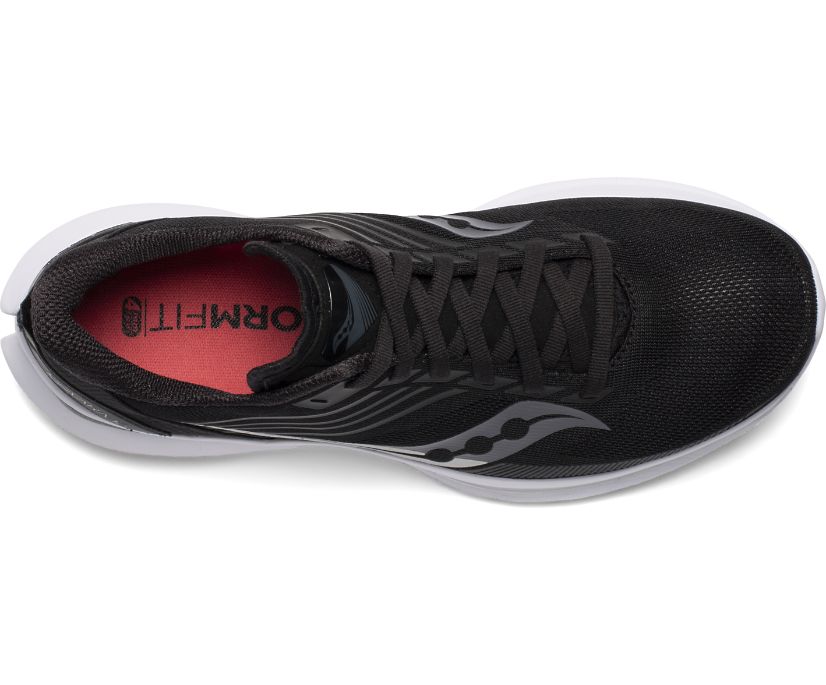 Black / Silver Women's Saucony Kinvara 12 Running Shoes | NJXFI5640