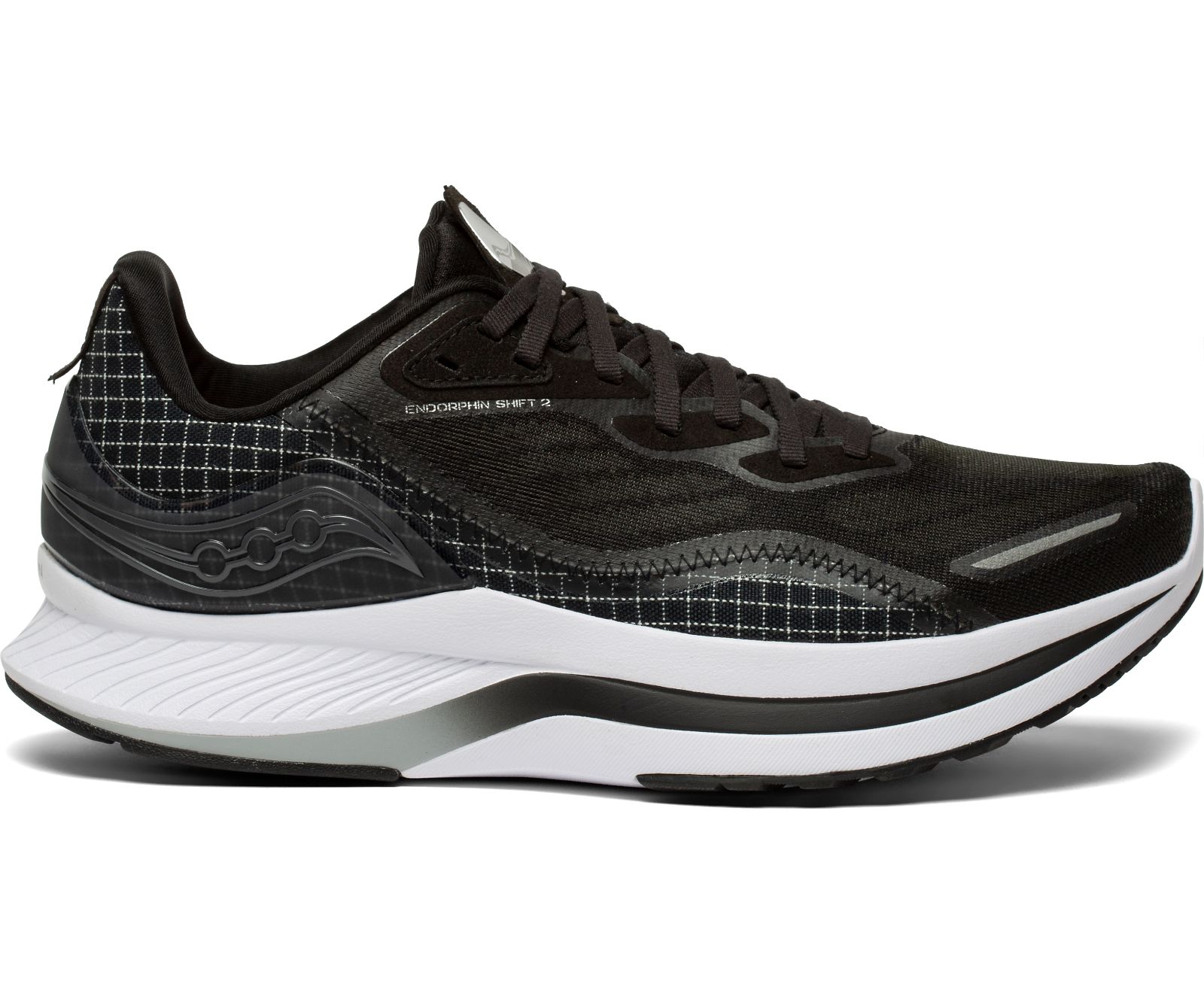 Black / White Men\'s Saucony Endorphin Shift 2 Running Shoes | XONVS9428