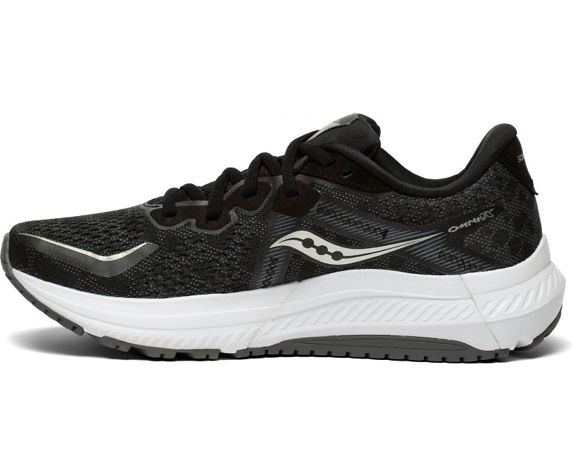 Black / White Women's Saucony Omni 20 Running Shoes | SXOIV4286