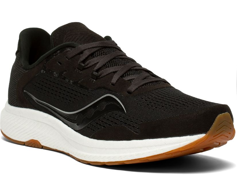 Black Women's Saucony Freedom 4 Running Shoes | BIVPF5937