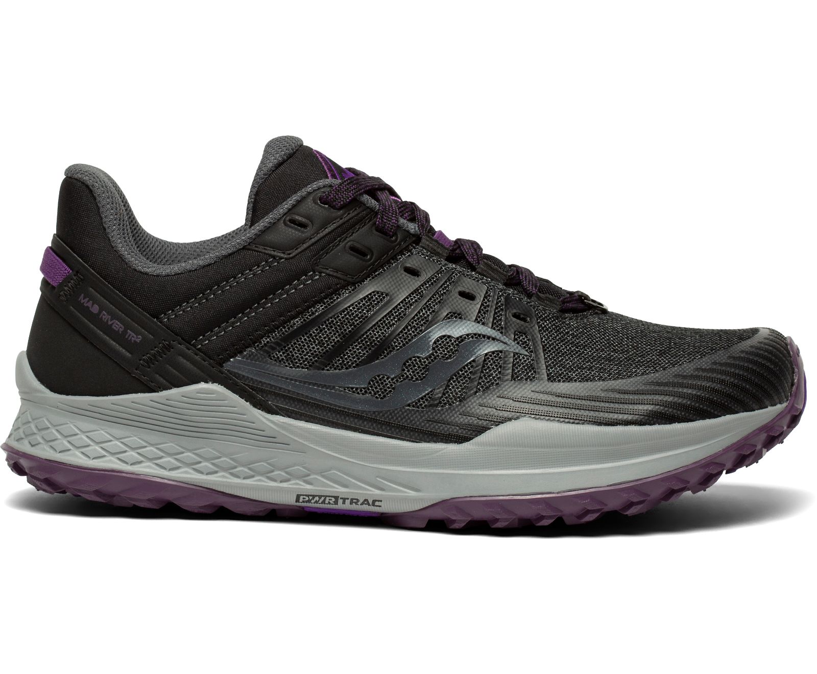 Black Women\'s Saucony Mad River Tr 2 Trail Running Shoes | MCFUL5148