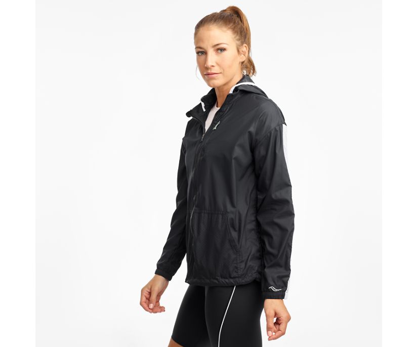 Black Women\'s Saucony Packaway Jackets | BCIVL9047