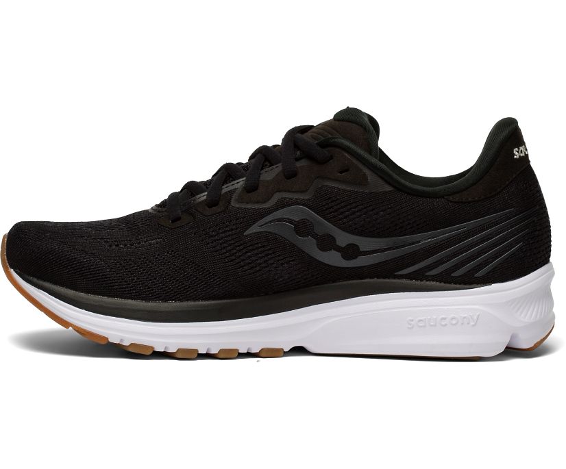 Black Women's Saucony Ride 14 Running Shoes | YPHQJ5674