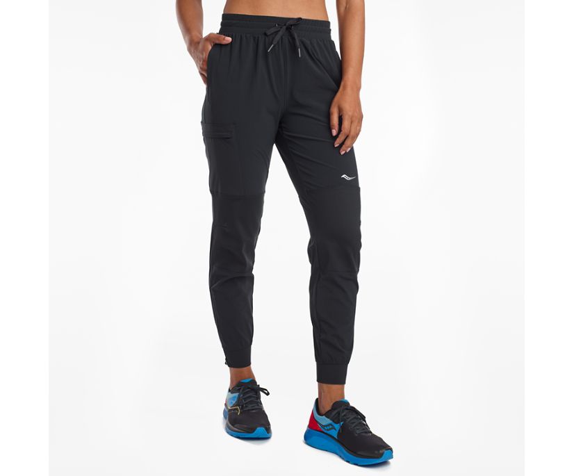 Black Women\'s Saucony Summit Jogger Pants | ECQML3275