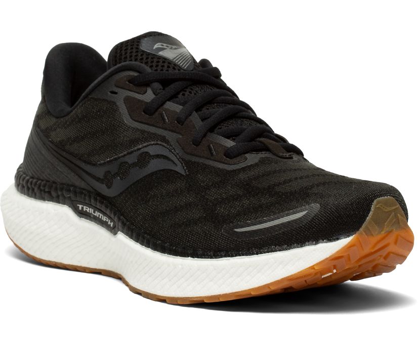 Black Women's Saucony Triumph 19 Running Shoes | XCKJW5324