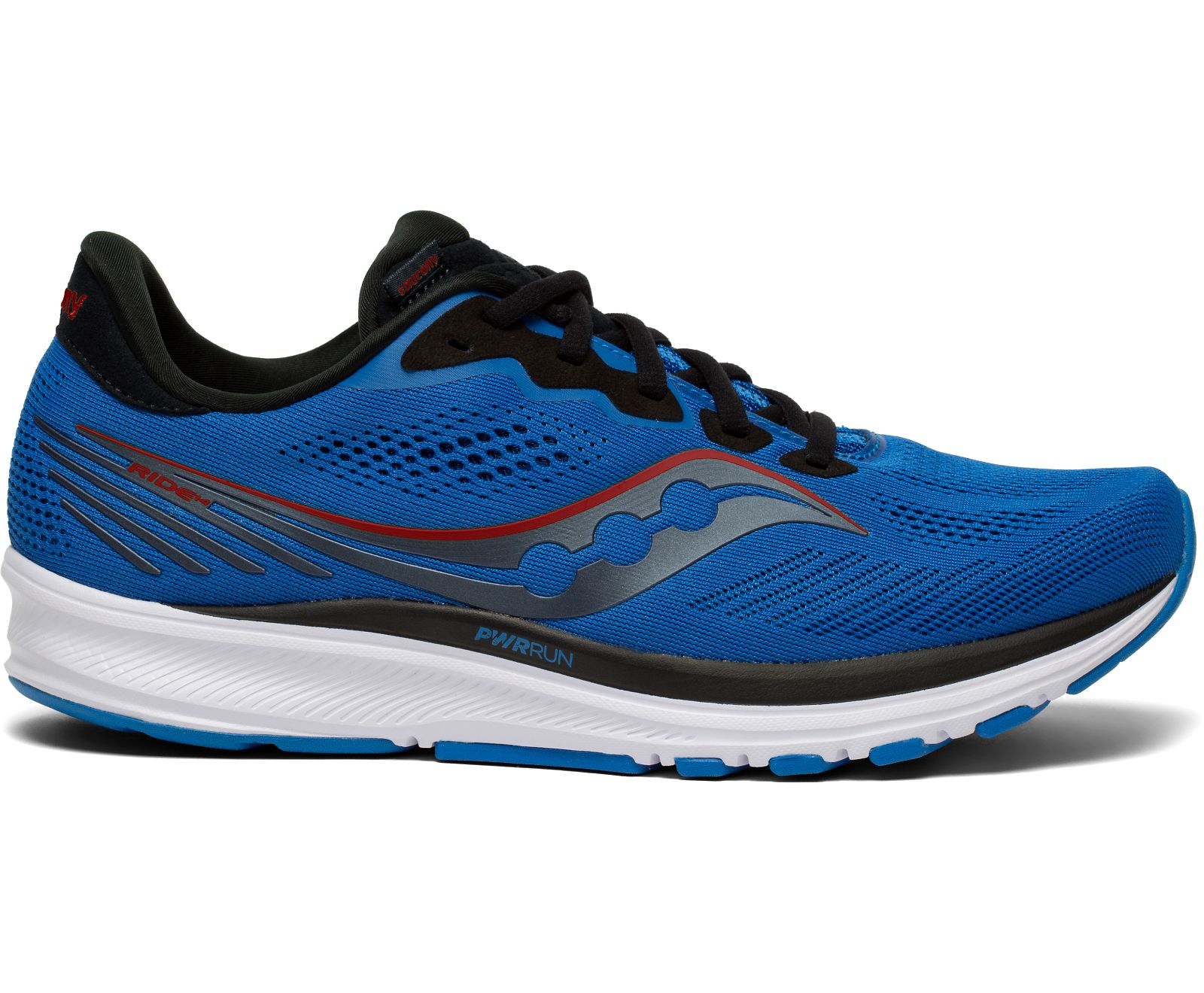 Blue / Black Men\'s Saucony Ride 14 Running Shoes | REBVL8291