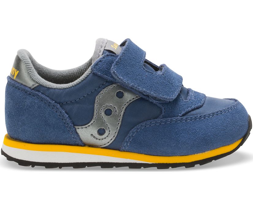 Blue / Grey Kids' Saucony Baby Jazz Hook & Loop Sneakers | XTSGY8629