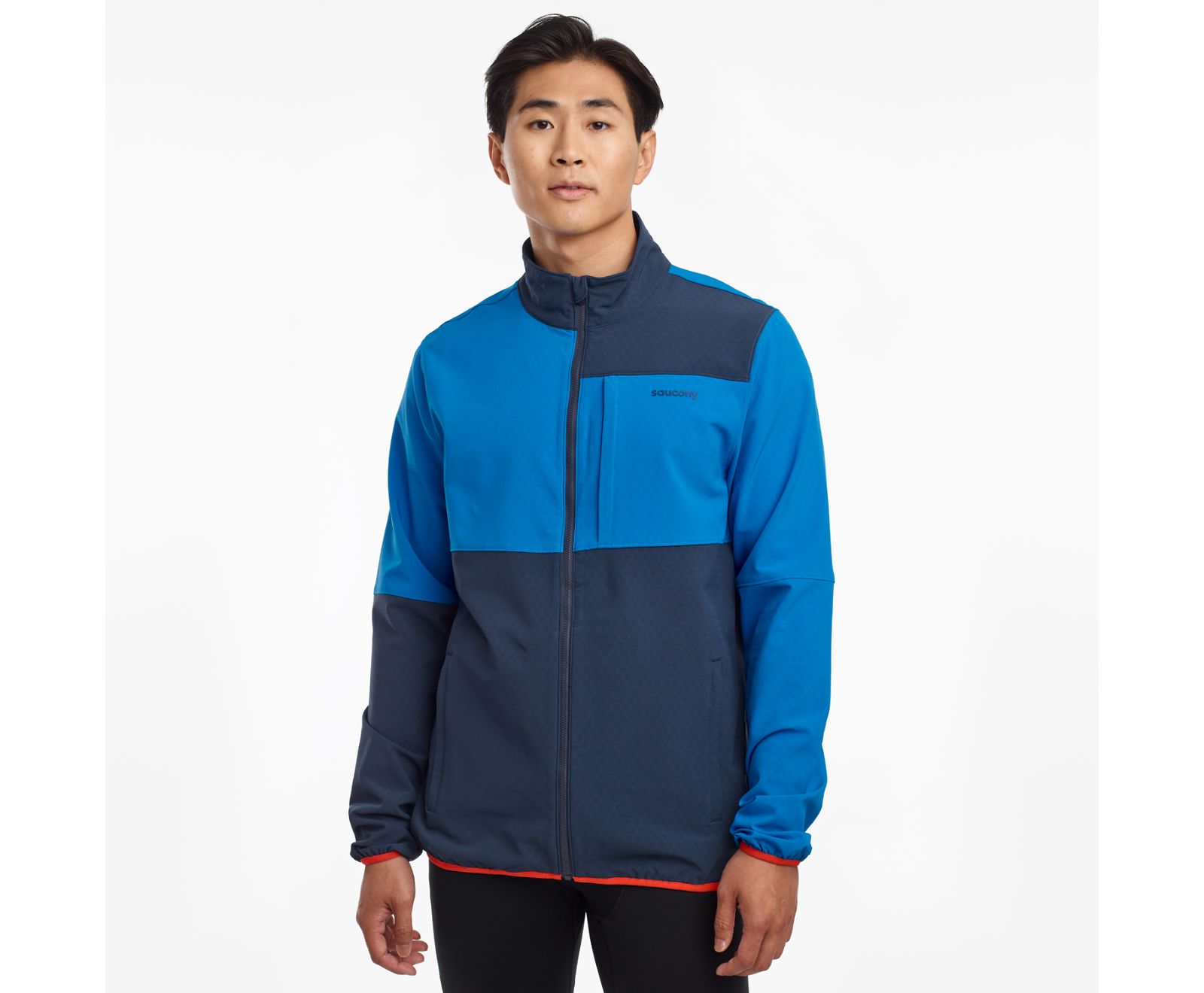 Blue Men\'s Saucony Bluster Jackets | RETMW5628