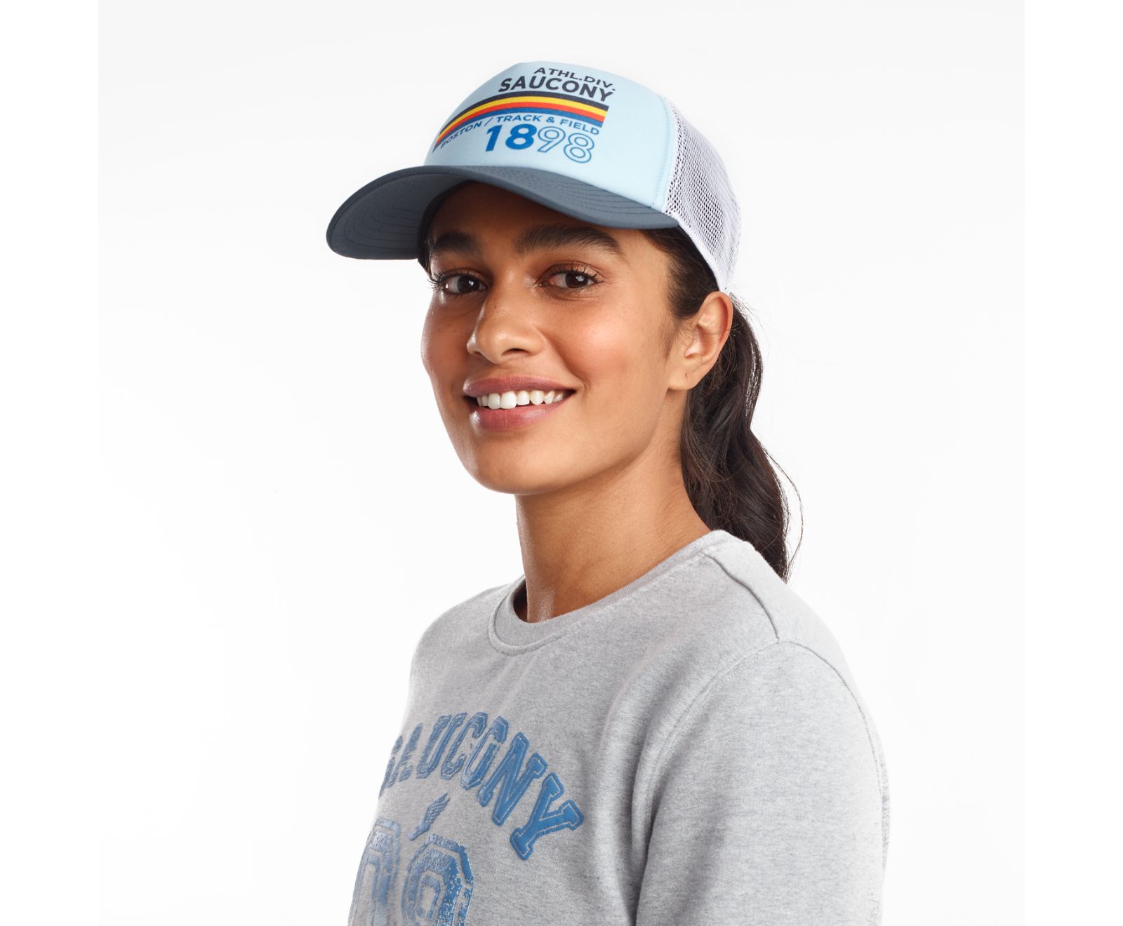 Blue Men\'s Saucony Foam Trucker Hats | DCKLO6420