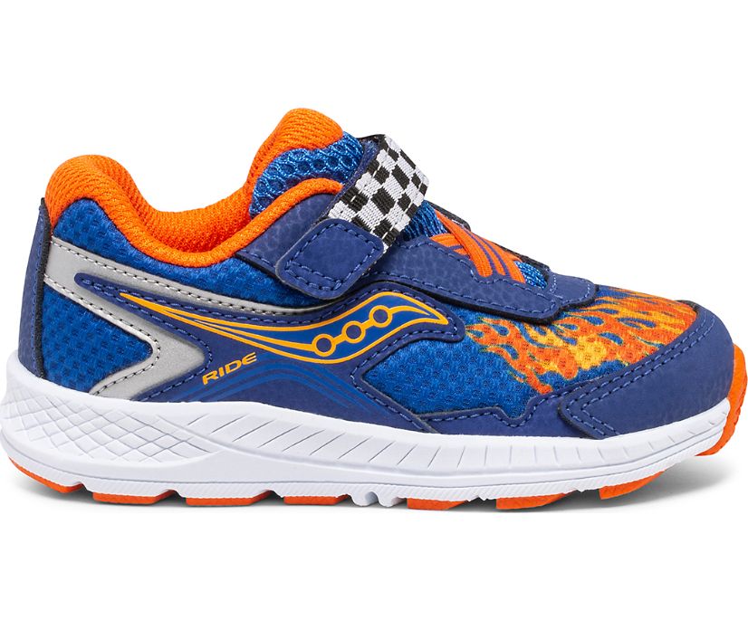 Blue / Orange Kids' Saucony Ride 10 Jr. Sneakers | IZSOQ4506