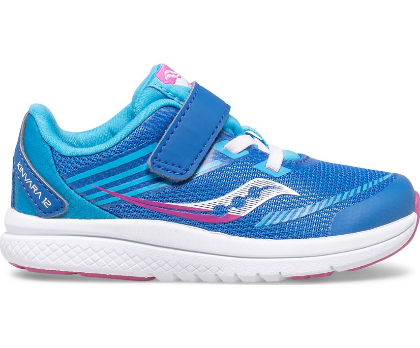 Blue / Pink Kids' Saucony Kinvara 12 Jr. Sneakers | MQLPK2087