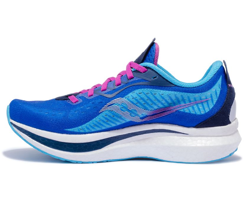 Blue / Pink Women's Saucony Endorphin Speed 2 Running Shoes | NUGYA9851