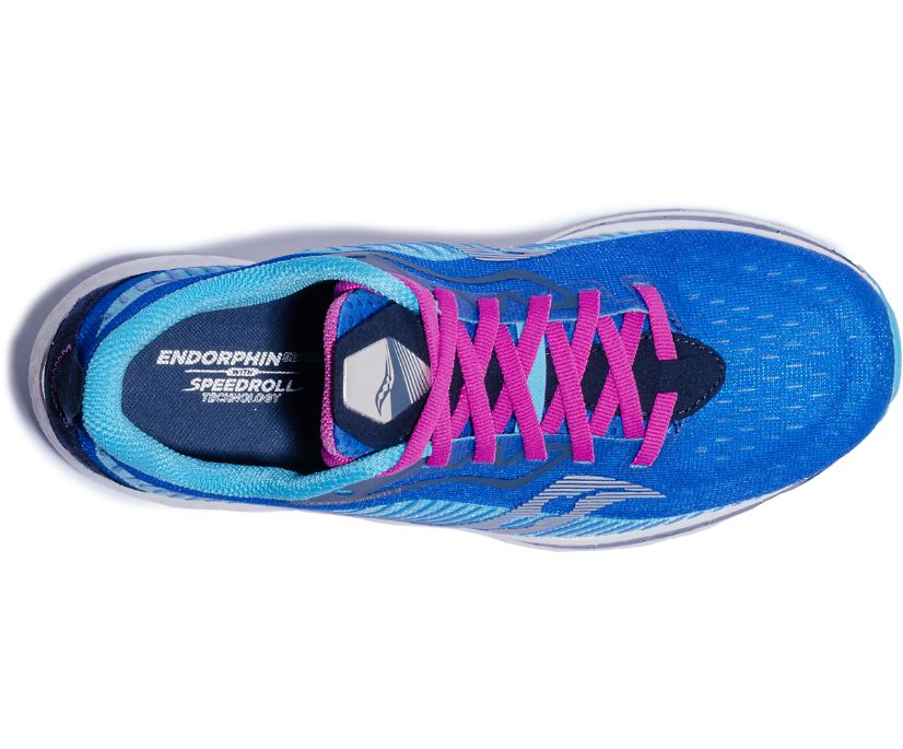 Blue / Pink Women's Saucony Endorphin Speed 2 Running Shoes | NUGYA9851