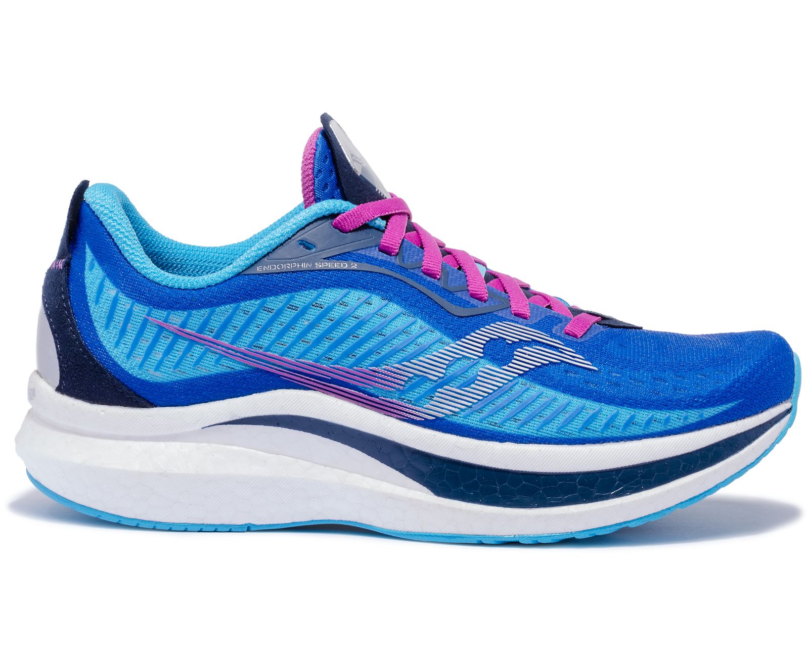 Blue / Pink Women\'s Saucony Endorphin Speed 2 Running Shoes | NUGYA9851