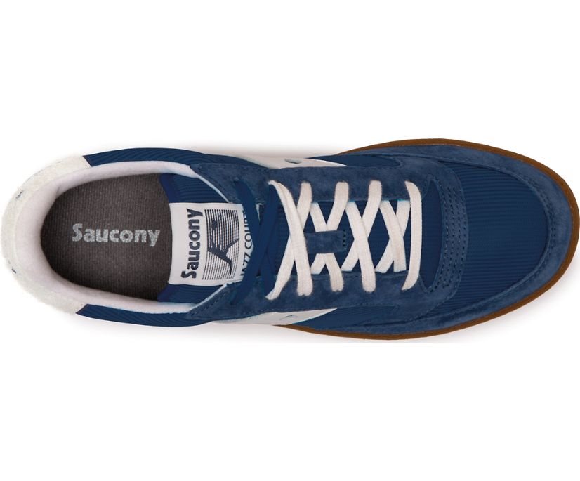 Blue / White Women's Saucony Jazz Court Originals | LQRYT6918