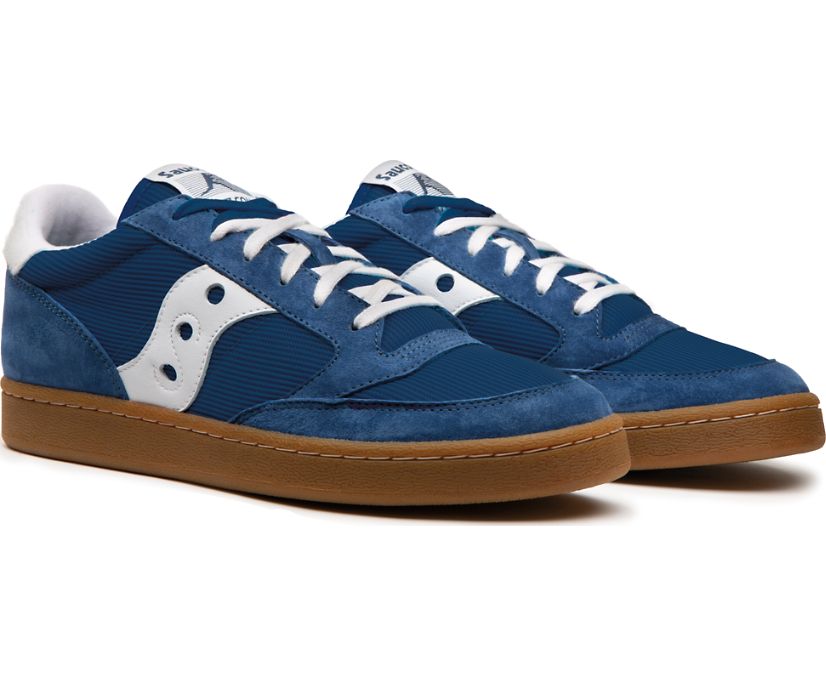 Blue / White Women's Saucony Jazz Court Originals | LQRYT6918