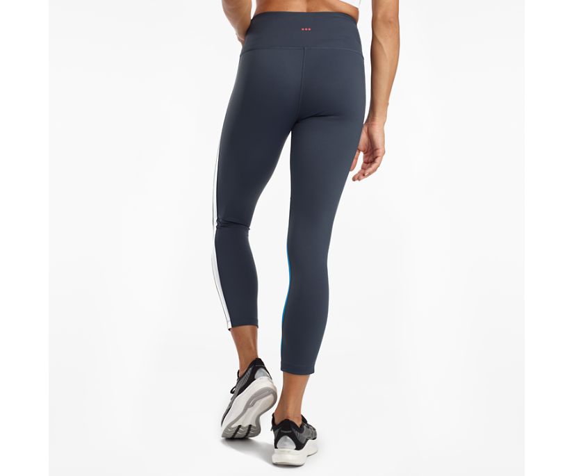 Blue Women's Saucony Fortify Crop Pants | VIKHL2791