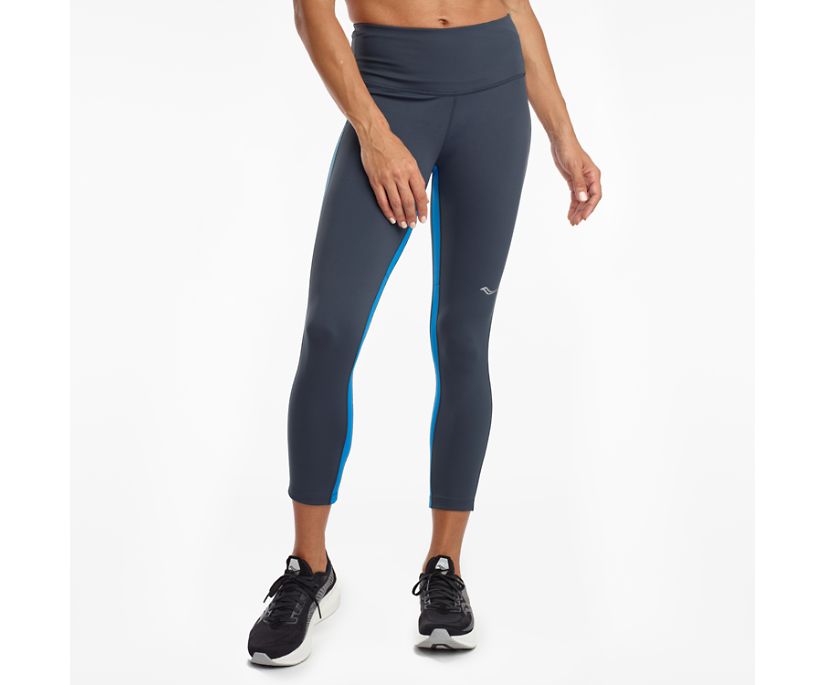 Blue Women\'s Saucony Fortify Crop Pants | VIKHL2791