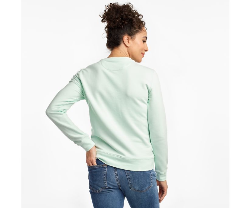 Blue Women's Saucony Rested Crewneck Shirts | KOCWA3972