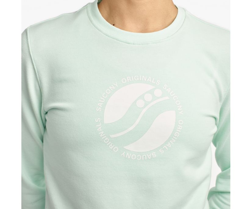 Blue Women's Saucony Rested Crewneck Shirts | KOCWA3972