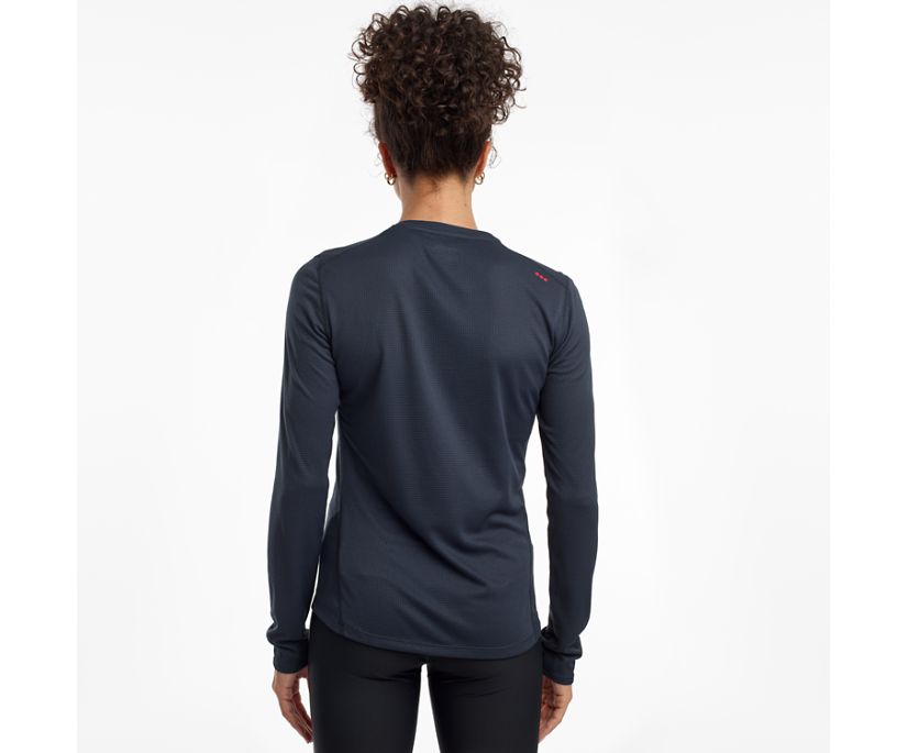 Blue Women's Saucony Stopwatch Long Sleeve Shirts | ICJKB4263