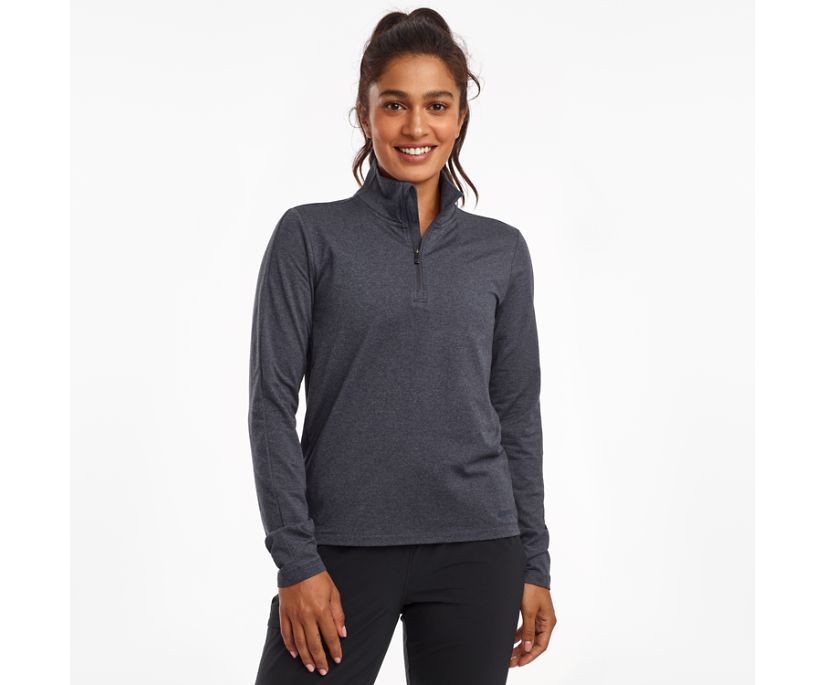 Blue Women\'s Saucony Sunday 1/4 Zip Jackets | JEQOT5283