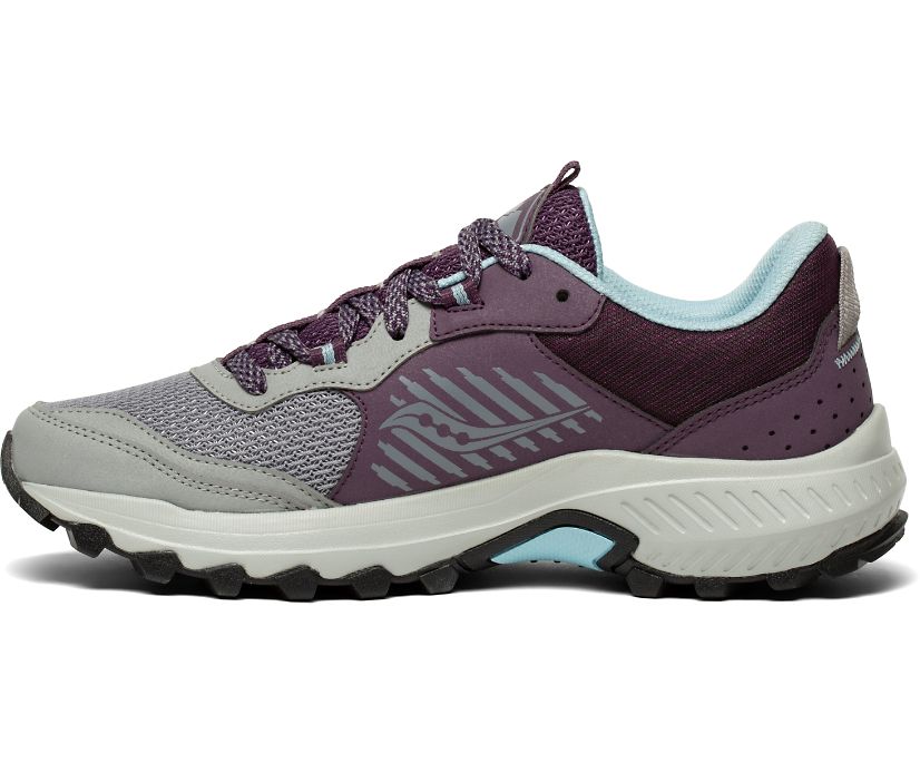 Burgundy / Grey Women's Saucony Excursion Tr15 Trail Running Shoes | KWINJ7645