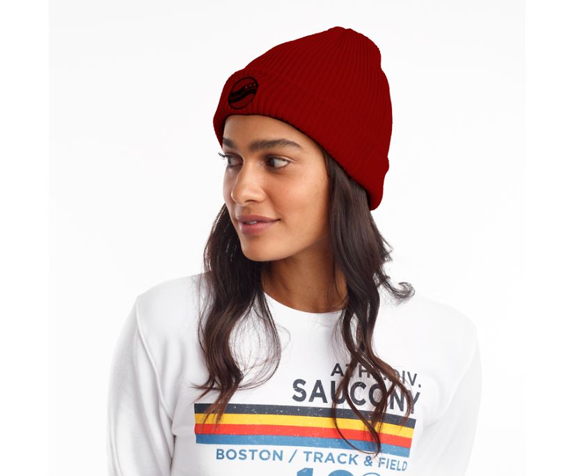 Burgundy Women's Saucony Rested Beanies | LCFZB2706