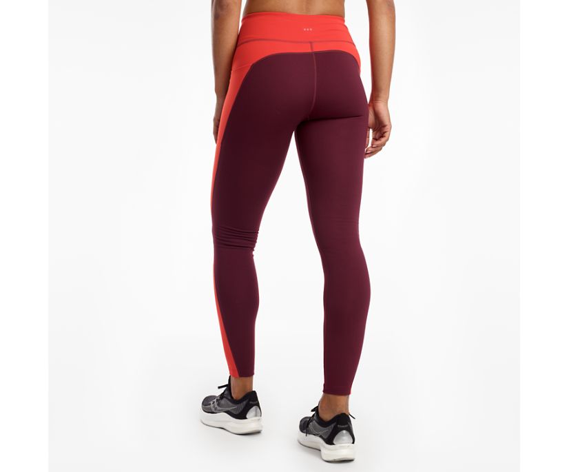 Burgundy Women's Saucony Solstice 2.0 Pants | LCEJA8549