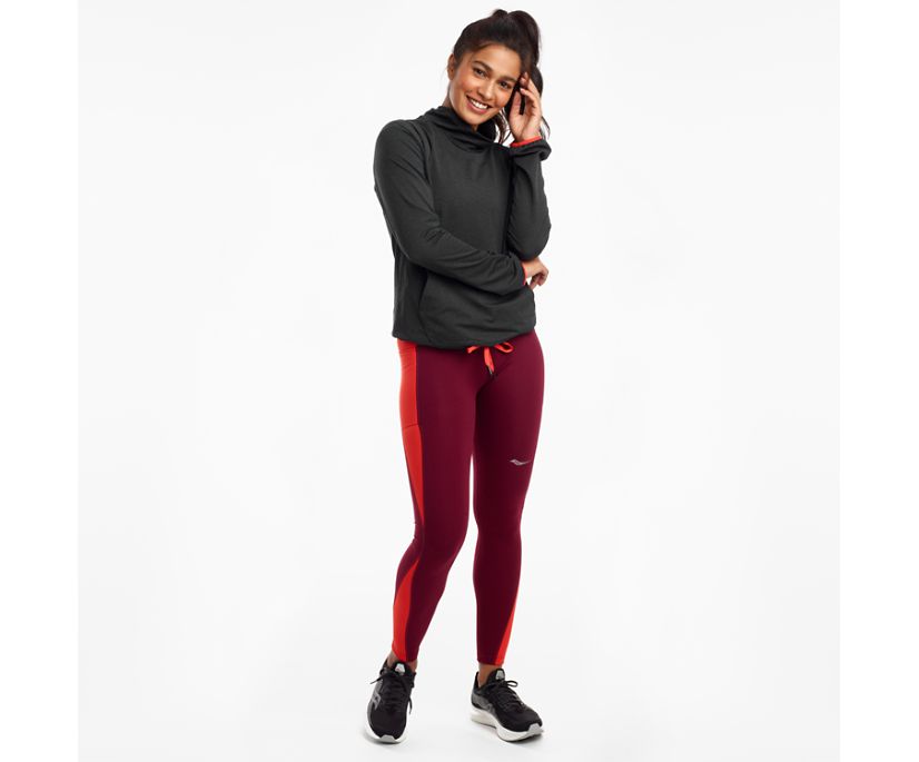 Burgundy Women's Saucony Solstice 2.0 Pants | LCEJA8549