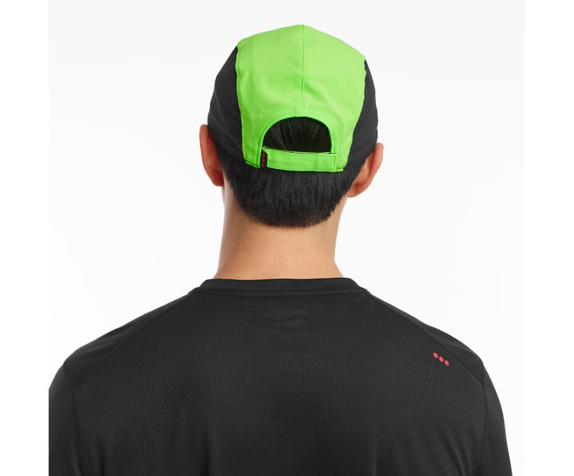 Green / Black Women's Saucony Outpace Hats | FBRVS6758